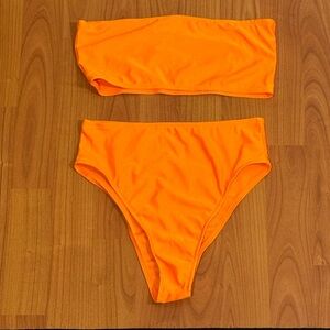 Bandeau swimsuit two piece